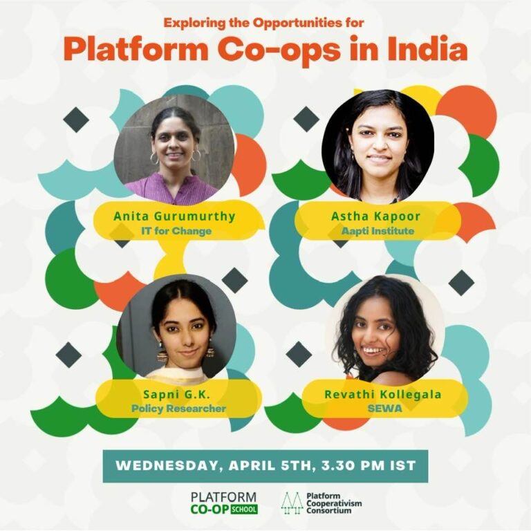Platform Co Reflections on Platform Cooperativism in India (as part of Platform Co ...